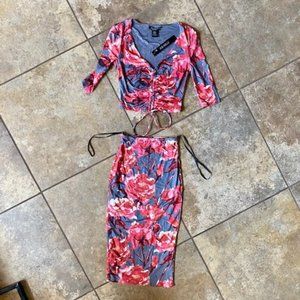 Joe & Elle Floral 2 Piece Dress